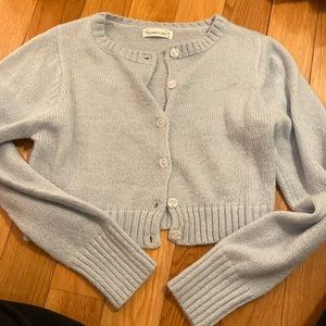 Blue cropped cardigan from rumours size small